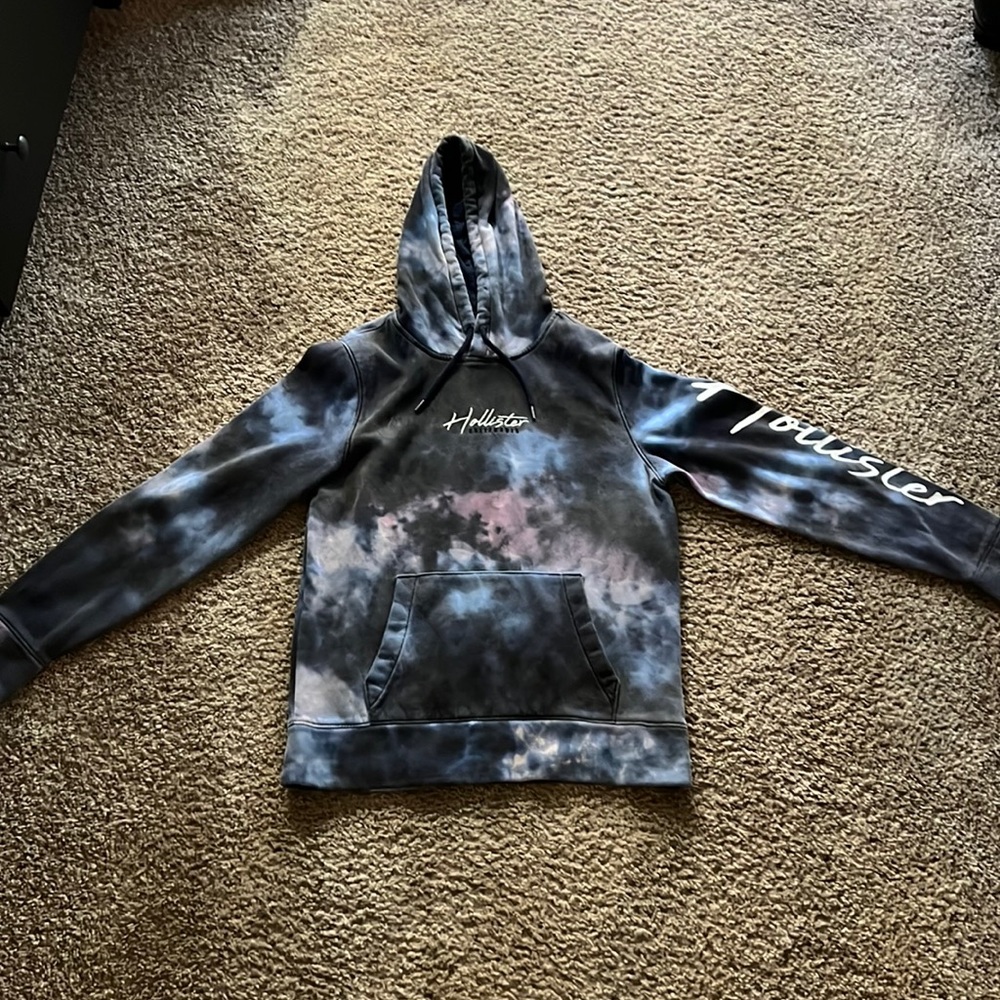 Purple & Blue Tie Dye Hoodie